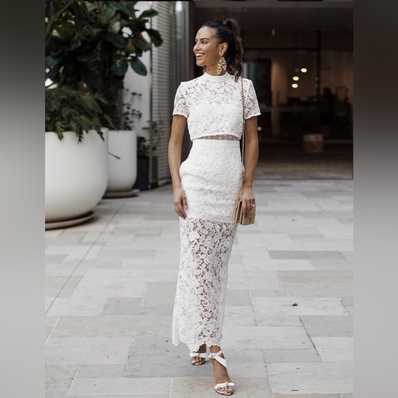 Self Portrait Marcela Dress White Lace US 6, UK 10 - Picture 4 of 5